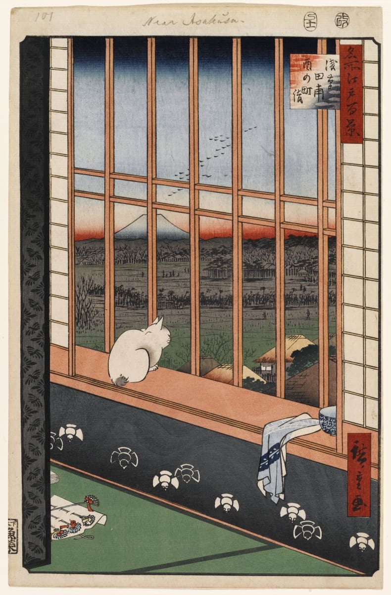 Cats in Japanese Woodblock Prints - Revere Auctions, image size:790x1200